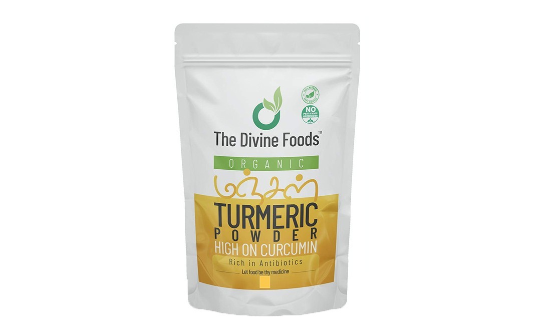 The Divine Foods Organic Turmeric Powder High on curcumin   Pack  250 grams